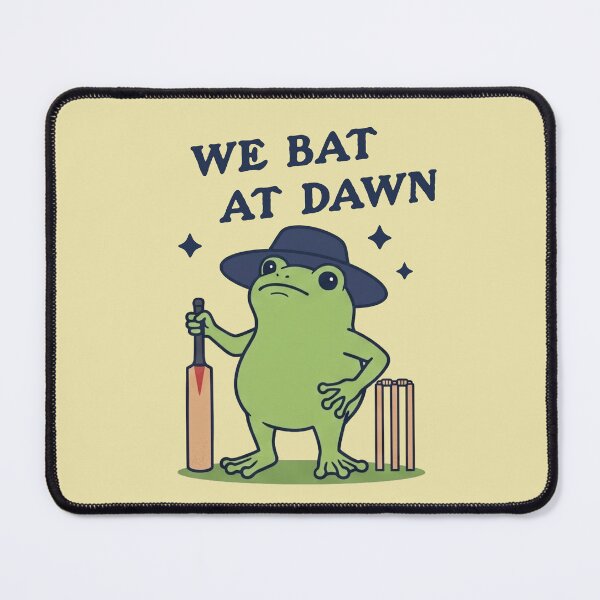 Item preview, Funny Frog Cricket Player We Bat At Dawn designed and sold by d247.