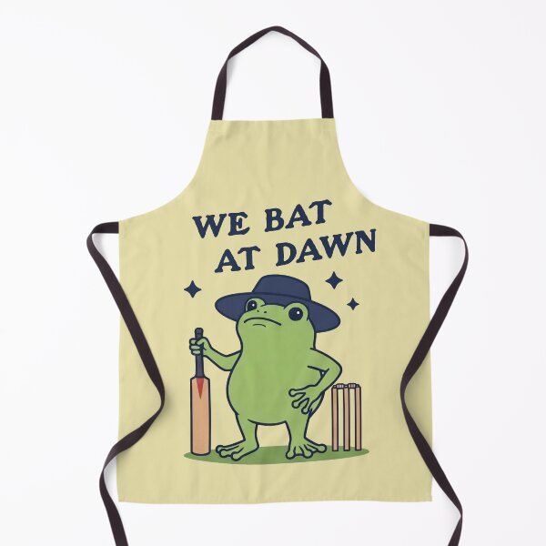 Item preview, Funny Frog Cricket Player We Bat At Dawn designed and sold by d247.
