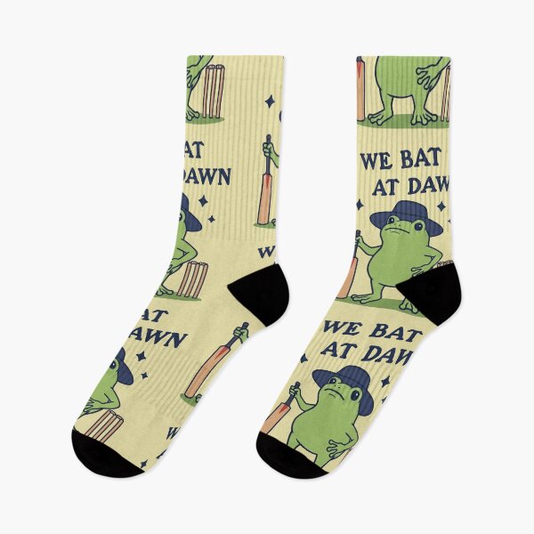 Item preview, Funny Frog Cricket Player We Bat At Dawn designed and sold by d247.
