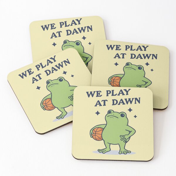 Item preview, Frog Basketball We Play At Dawn Hoops Player designed and sold by d247.