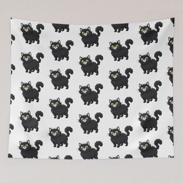 Item preview, Spooky Cute Chonky Black Cat Cartoon designed and sold by CatstheticShop1.