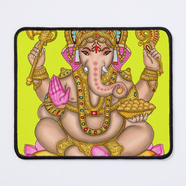 Item preview, Lord Ganesha Artwork | Divine Ganpati Digital Art for Hindu Devotees designed and sold by Harshit_Digital_Arts.