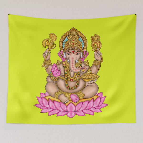 Item preview, Lord Ganesha Artwork | Divine Ganpati Digital Art for Hindu Devotees designed and sold by Harshit_Digital_Arts.
