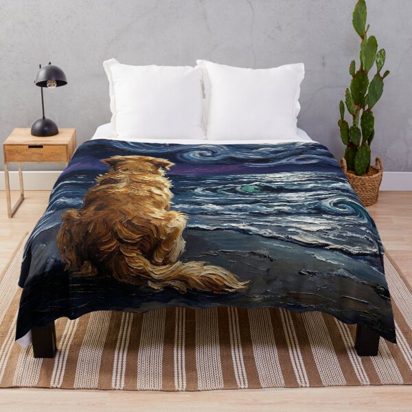 Item preview, Beach Nights – Golden Retriever designed and sold by AjaTrier.