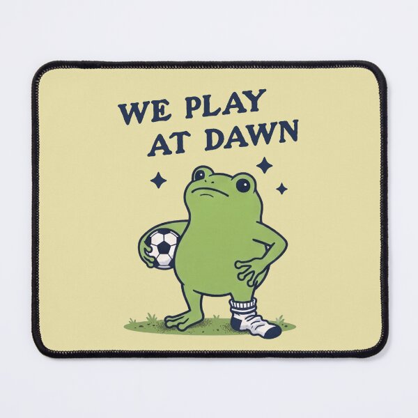 Item preview, We Play At Dawn Frog Soccer Player designed and sold by d247.