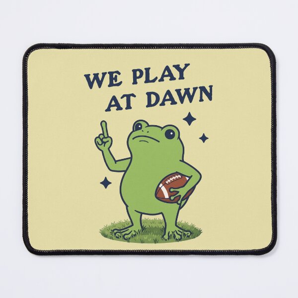 Item preview, We Play At Dawn Frog Football Player designed and sold by d247.