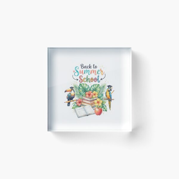 Item preview, Parrot and Toucan Summer Art- Back to School Vibes Sticker designed and sold by The Sticker Treasury.