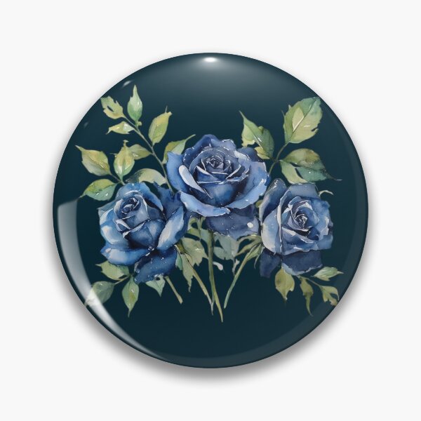 Item preview, Blue Rose Bouquet Watercolor Floral Illustration designed and sold by SweetLilith.