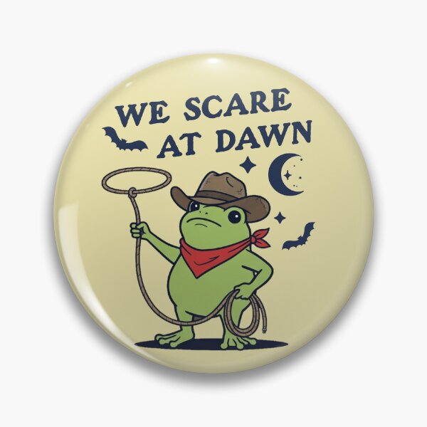 Item preview, We Scare At Dawn Cowboy Frog Halloween Spooky designed and sold by d247.