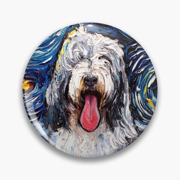 Item preview, Bearded Collie Night designed and sold by AjaTrier.