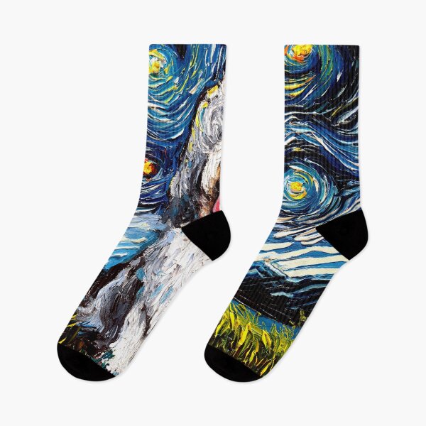 Item preview, Bearded Collie Night designed and sold by AjaTrier.