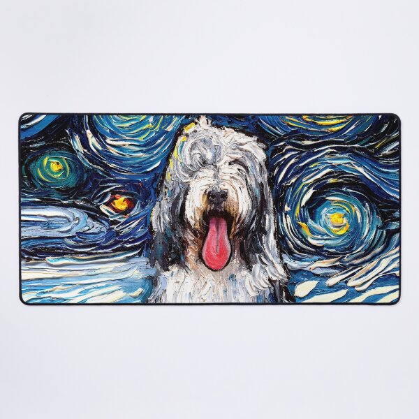 Item preview, Bearded Collie Night designed and sold by AjaTrier.