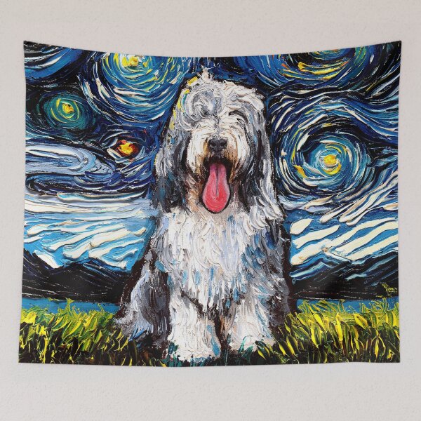 Item preview, Bearded Collie Night designed and sold by AjaTrier.