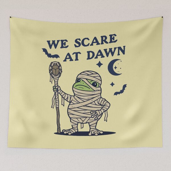 Item preview, We Scare At Dawn Frog Mummy Halloween Spooky designed and sold by d247.