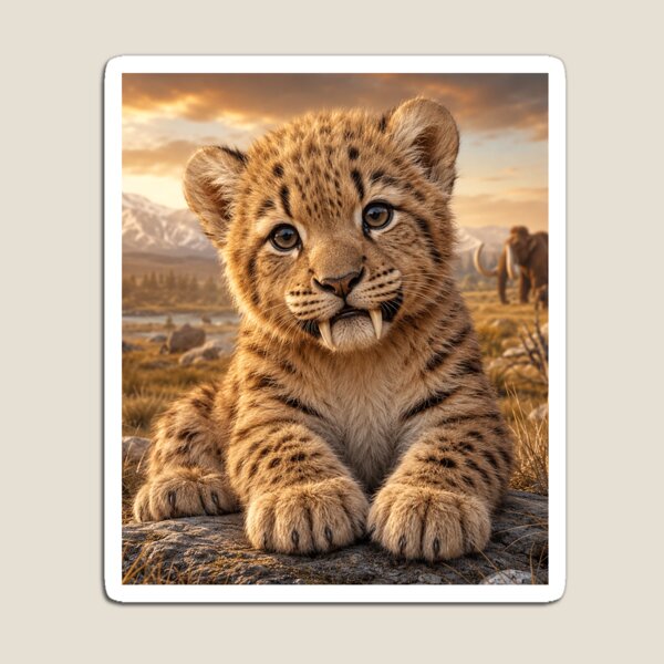 Item preview, Baby Saber-Toothed Cat in the Ice Age designed and sold by ALW951.