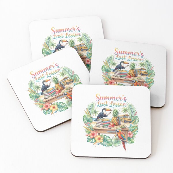 Item preview, Parrot and Toucan Summer AND Back to School Vibes Sticker designed and sold by The Sticker Treasury.