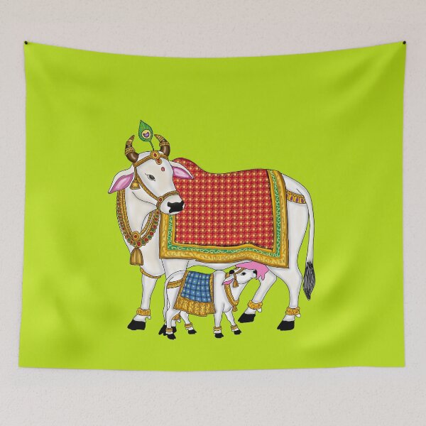 Item preview, Cow and Calf Artwork | Beautiful Mother Baby Illustration designed and sold by Harshit_Digital_Arts.