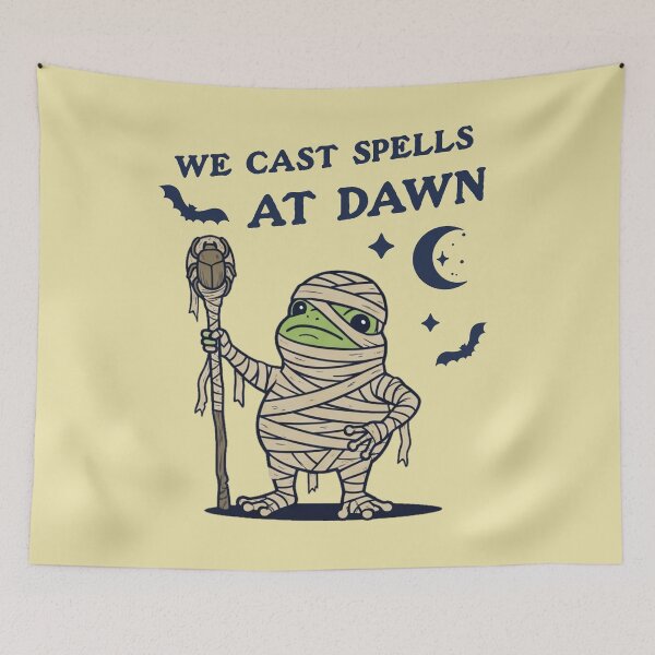 Item preview, Mummy Frog We Cast Spells At Dawn Halloween designed and sold by d247.