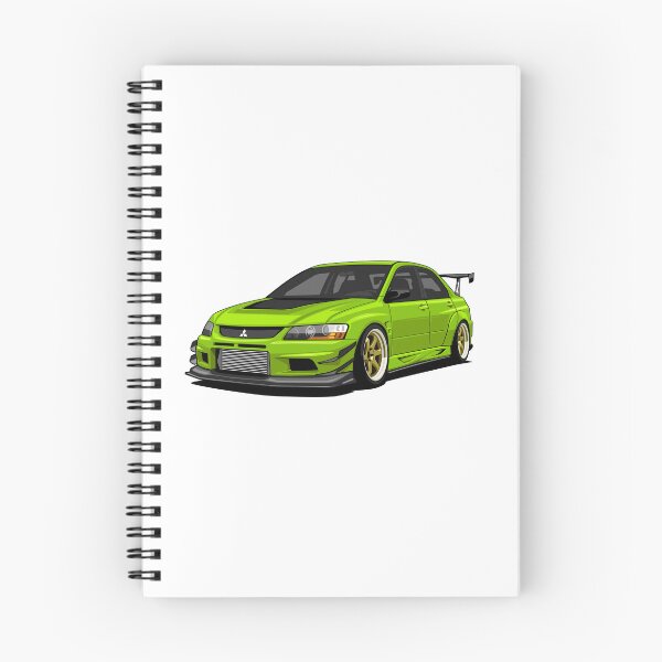 Artikelvorschau, Grüne Mitsubishi Lancer Evolution VIII JDM Sportlimousine – Vektorillustration entworfen und verkauft von wisnubayuaji.