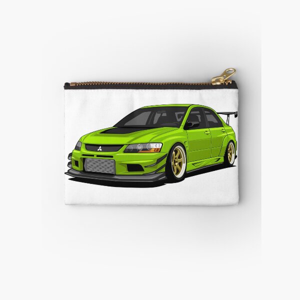 Item preview, Green Mitsubishi Lancer Evolution VIII JDM Sports Sedan Vector Illustration designed and sold by wisnubayuaji.