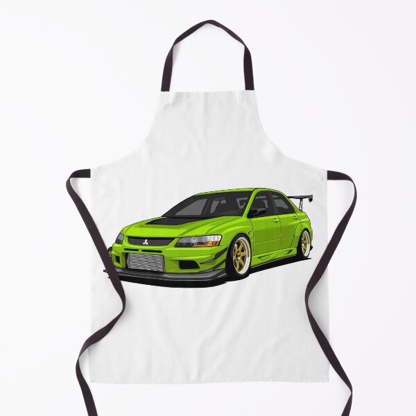 Artikelvorschau, Grüne Mitsubishi Lancer Evolution VIII JDM Sportlimousine – Vektorillustration entworfen und verkauft von wisnubayuaji.