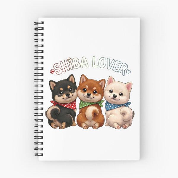 Item preview, Cute Kawaii Shiba Inu Trio Dog Lover designed and sold by Shiba&Friends_Studio_by_Mintriel.