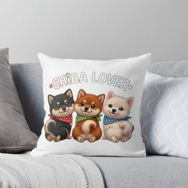 Item preview, Cute Kawaii Shiba Inu Trio Dog Lover designed and sold by Shiba&Friends_Studio_by_Mintriel.