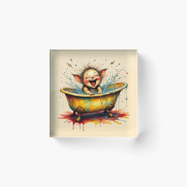 Item preview, Piglet Frolicking in a Bathtub designed and sold by PictureNZ.