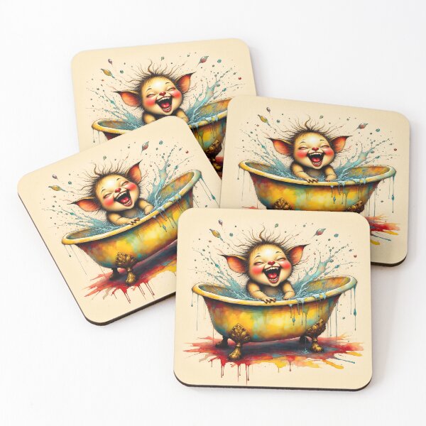 Item preview, Piglet Frolicking in a Bathtub designed and sold by PictureNZ.