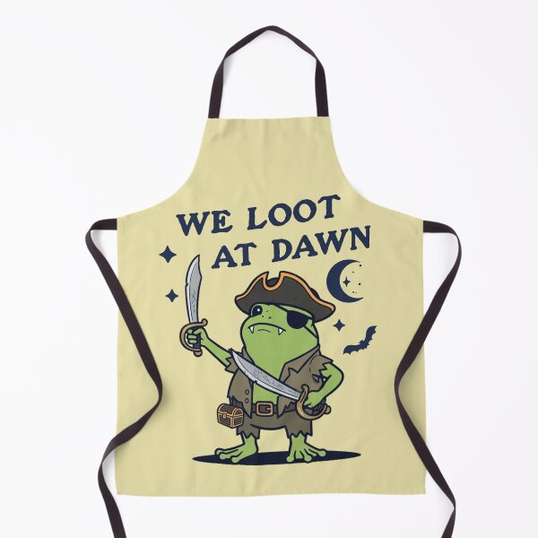 Item preview, Pirate Frog We Loot At Dawn Funny Cartoon designed and sold by d247.