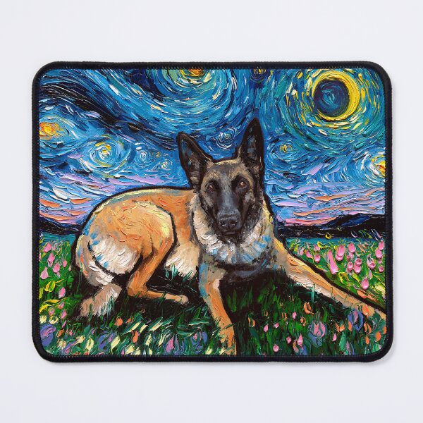 Item preview, Belgian Malinois Night designed and sold by AjaTrier.