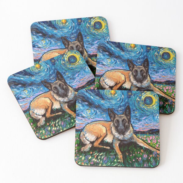 Item preview, Belgian Malinois Night designed and sold by AjaTrier.