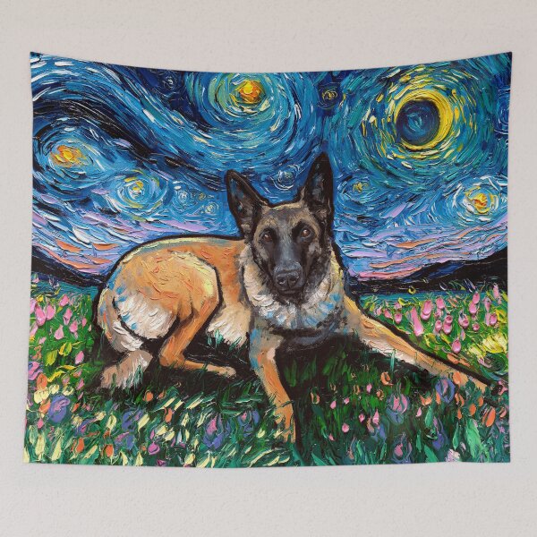 Item preview, Belgian Malinois Night designed and sold by AjaTrier.