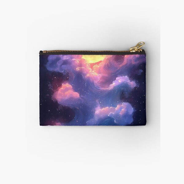 Item preview, Crimson Moon Great Wave Kanagawa Dreamy Cosmic Clouds designed and sold by juniorcastros.