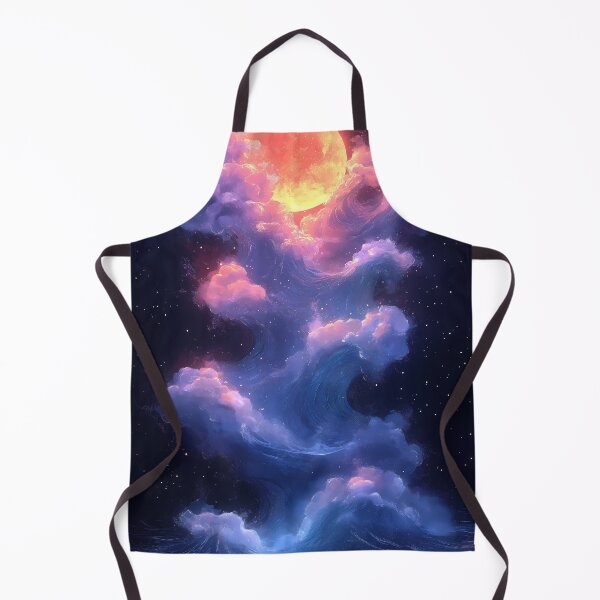 Item preview, Crimson Moon Great Wave Kanagawa Dreamy Cosmic Clouds designed and sold by juniorcastros.