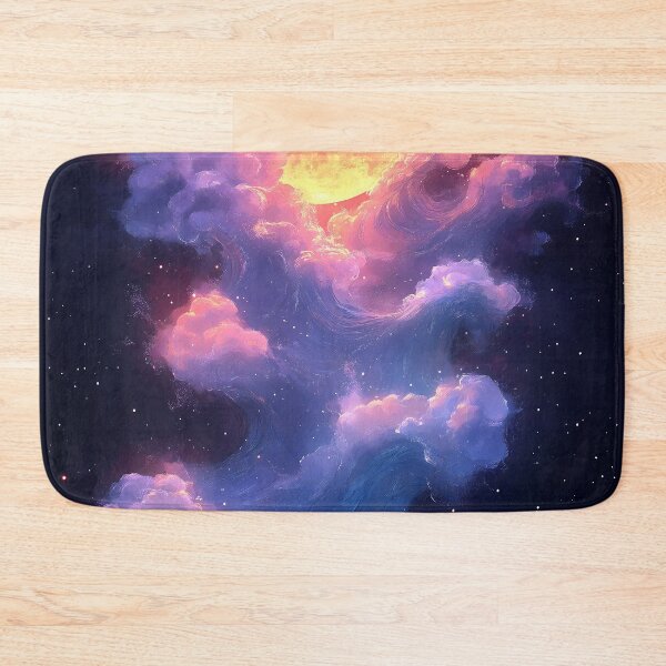 Item preview, Crimson Moon Great Wave Kanagawa Dreamy Cosmic Clouds designed and sold by juniorcastros.