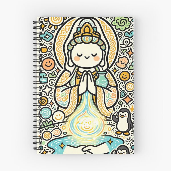 Item preview, Cute Kawaii Guanyin Healing Water designed and sold by Mystic & Celestial Art.