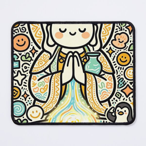 Item preview, Cute Kawaii Guanyin Healing Water designed and sold by Mystic & Celestial Art.