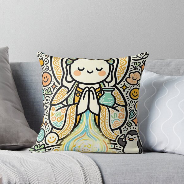 Item preview, Cute Kawaii Guanyin Healing Water designed and sold by Mystic & Celestial Art.