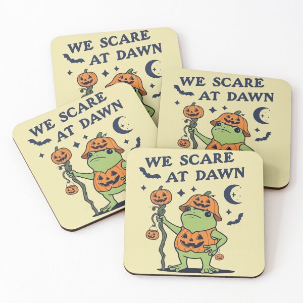 Item preview, We Scare At Dawn Funny Halloween Frog Pumpkin designed and sold by d247.