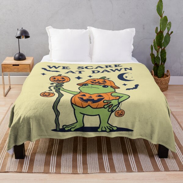 Item preview, We Scare At Dawn Funny Halloween Frog Pumpkin designed and sold by d247.