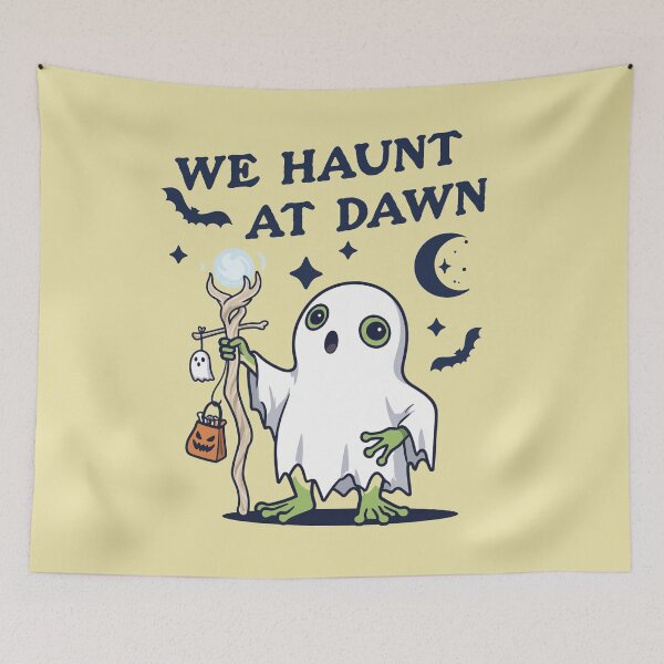 Item preview, We Haunt At Dawn Cute Ghost Halloween Spirit designed and sold by d247.