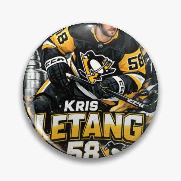 Item preview, Kris Letang 58 Vintage Hockey Graphic designed and sold by CatLovers Studio.