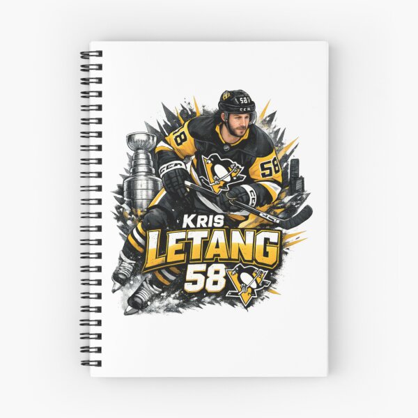 Item preview, Gráfico de hockey vintage de Kris Letang 58 designed and sold by CatLovers Studio.