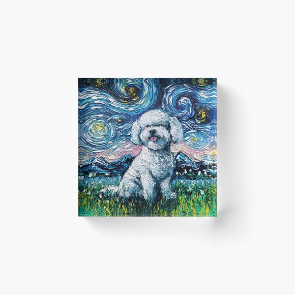 Item preview, Bichon Frise Night designed and sold by AjaTrier.