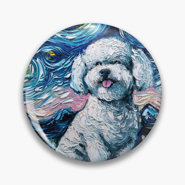 Item preview, Bichon Frise Night designed and sold by AjaTrier.