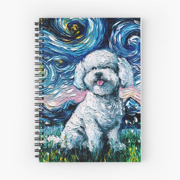 Item preview, Bichon Frise Night designed and sold by AjaTrier.