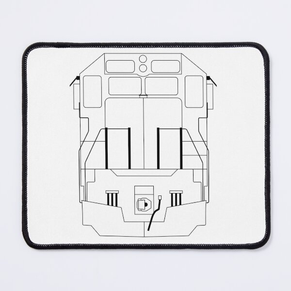 Item preview, EMD SD40 Line Graphic designed and sold by Toasted Trains Designs.