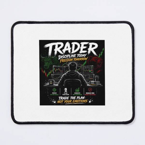 Item preview, Trader Discipline Today Freedom Tomorrow - Trading Motivation designed and sold by Lousa Coloring – Creative Designs for Everyday Life.