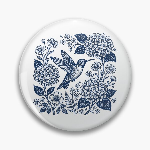 Item preview, Hummingbird Floral designed and sold by Cravens-Museum.